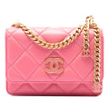 Chanel Mini Quilted Lambskin Pending CC Wallet On Chain