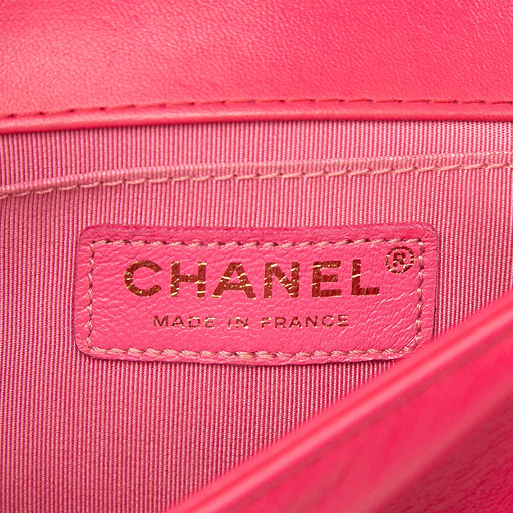 Chanel Mini Quilted Tweed and Lambskin Boy Flap