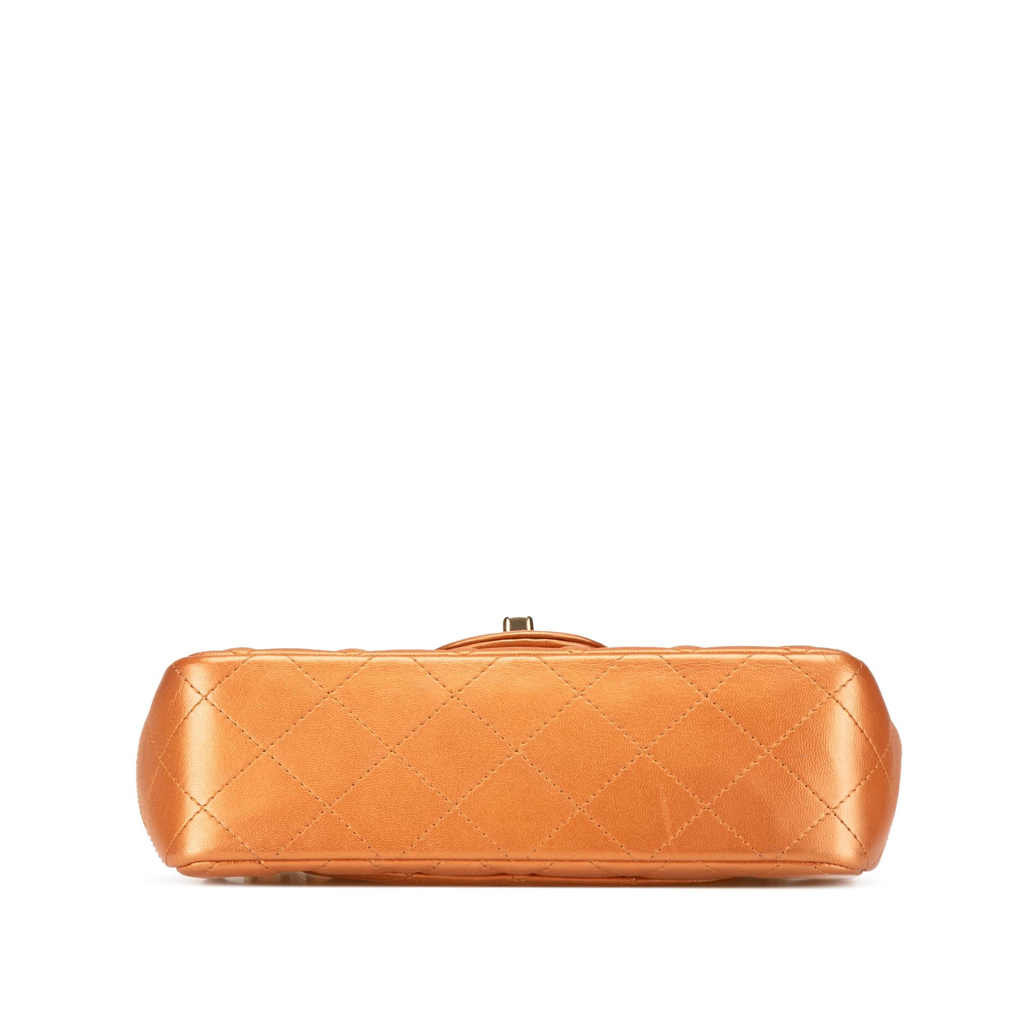 Chanel Mini Rectangular Classic Iridescent Lambskin Single Flap