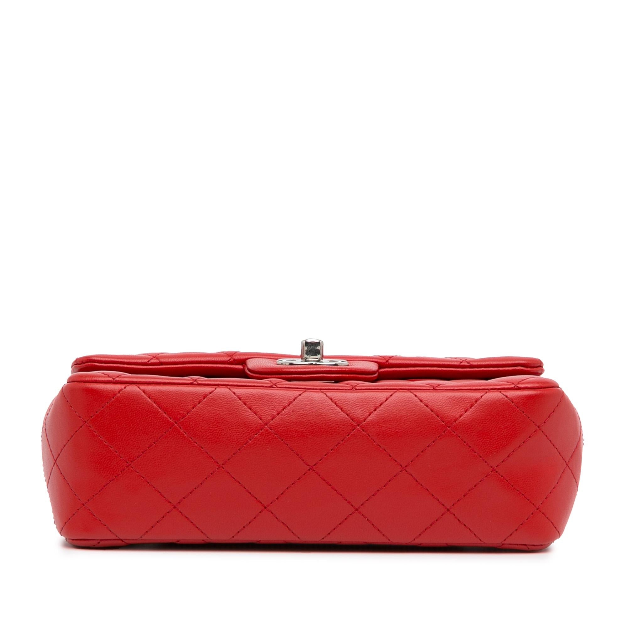 Chanel Mini Rectangular Classic Lambskin Single Flap (SHG-gDFOLY)