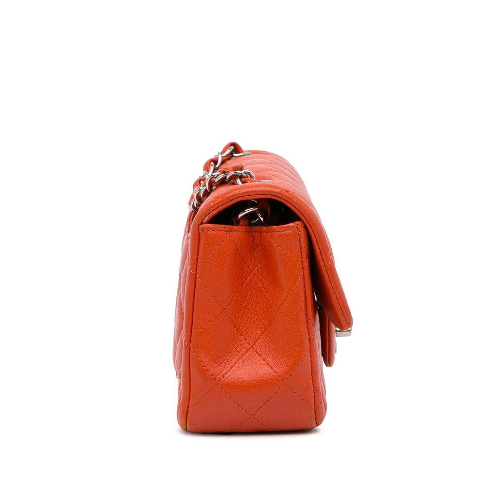 Chanel Mini Rectangular Classic Lambskin Single Flap (SHG-ivLQsv)