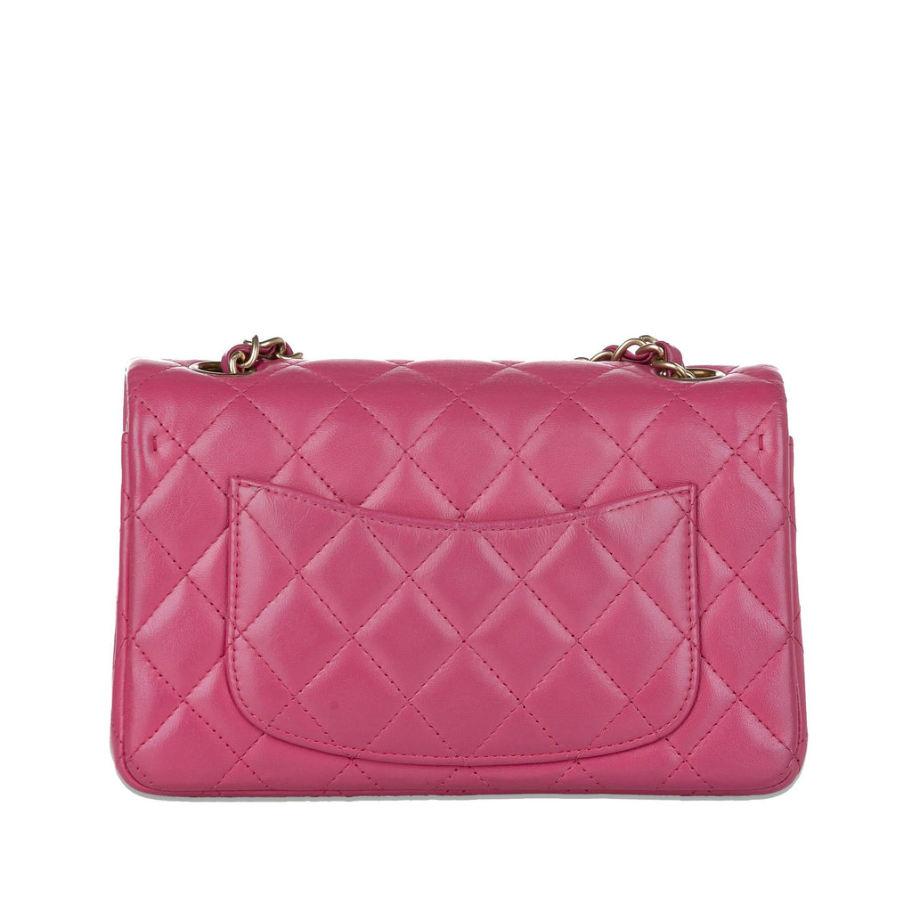 Chanel Mini Rectangular Classic Lambskin Single Flap (SHG-dNNE0j)