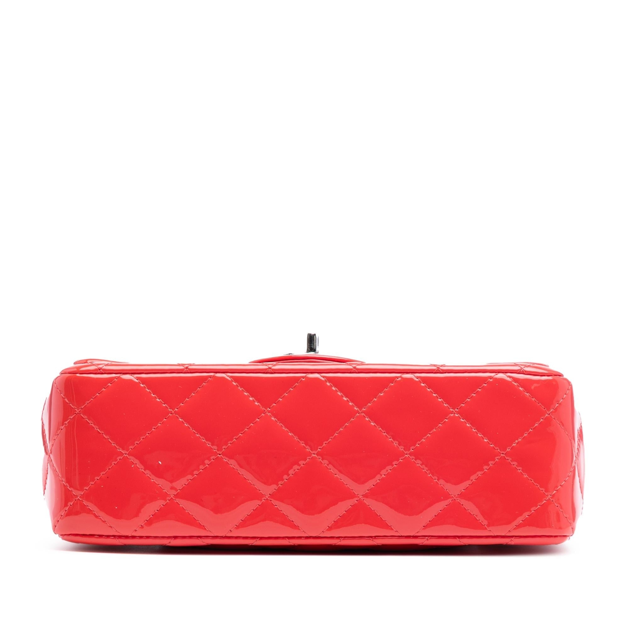 Chanel Mini Rectangular Classic Patent Single Flap