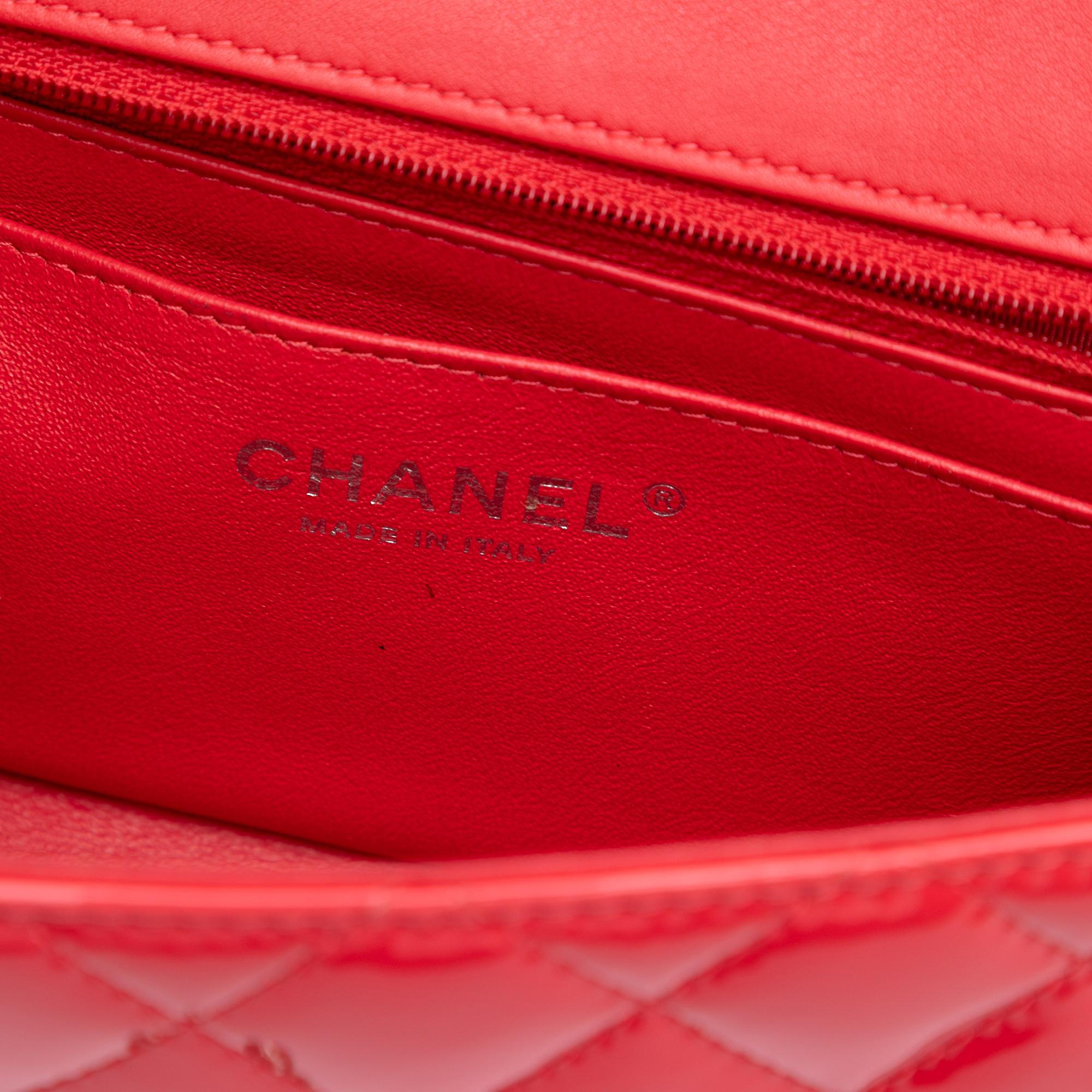 Chanel Mini Rectangular Classic Patent Single Flap