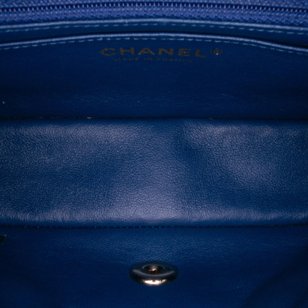 Chanel Mini Rectangular Multicolor Classic Denim Single Flap