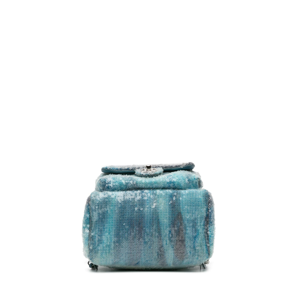 Chanel Mini Sequins and Lambskin Waterfall Backpack