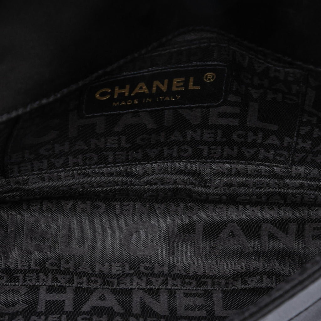 Chanel Mini Square Chocolate Bar Satin Single Flap