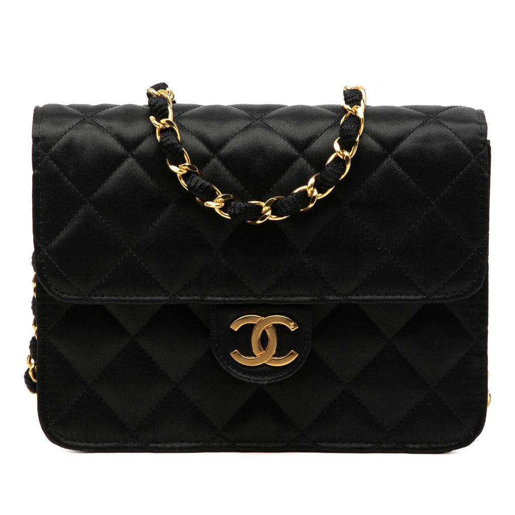Chanel Mini Square Classic Satin Single Flap