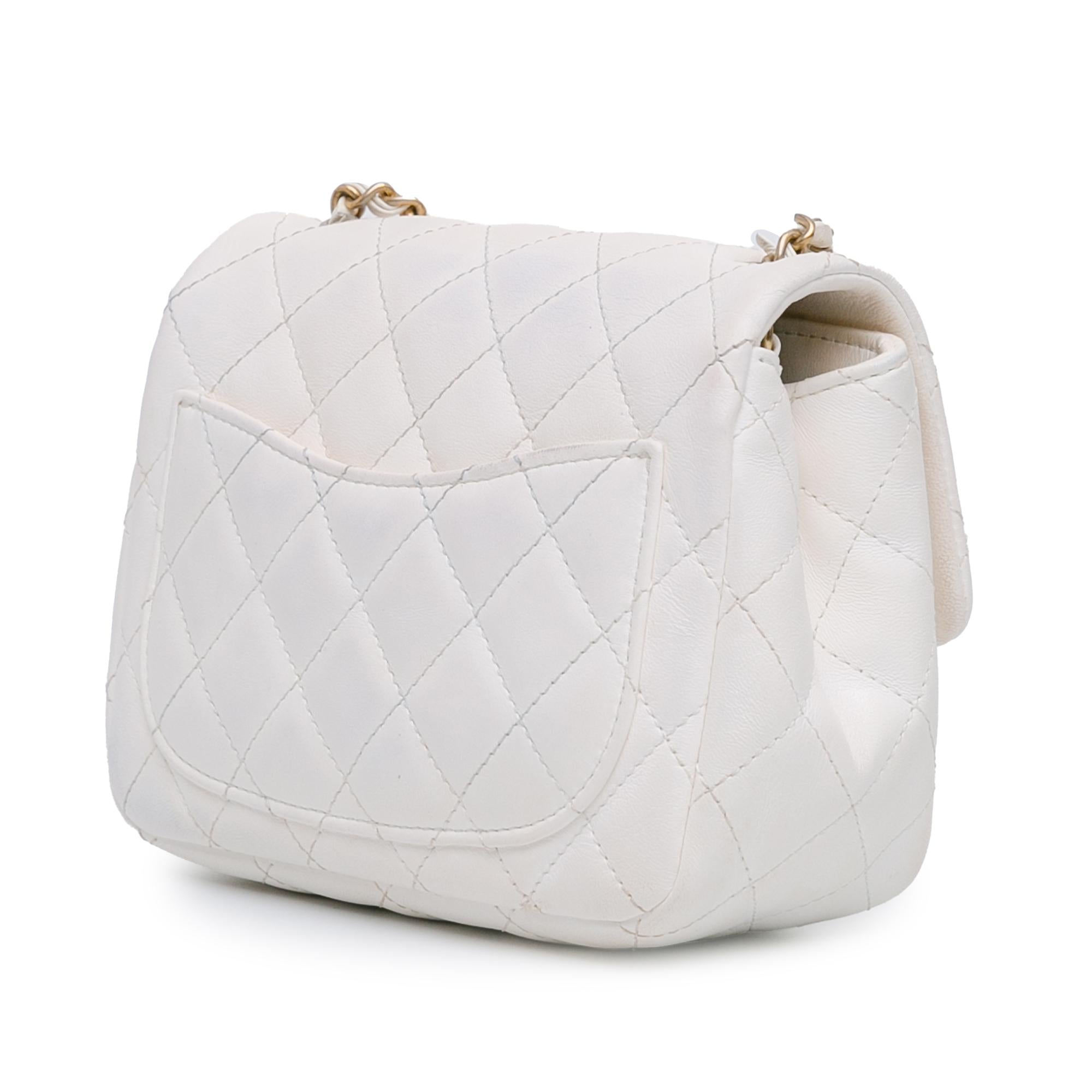 Chanel Mini Square Lambskin Romance Single Flap (SHG-JBHfCM)