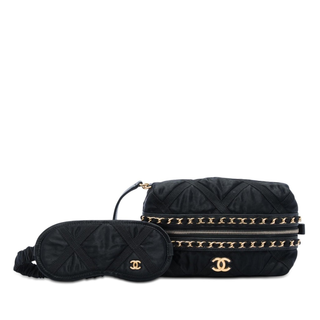 Chanel Nylon Grosgrain Lifestyle Pouch