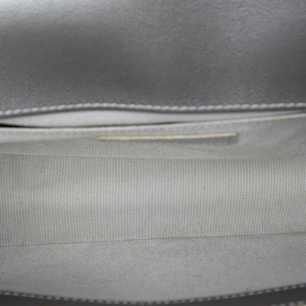 Chanel Old Medium Quilted Metallic Caviar Boy Flap