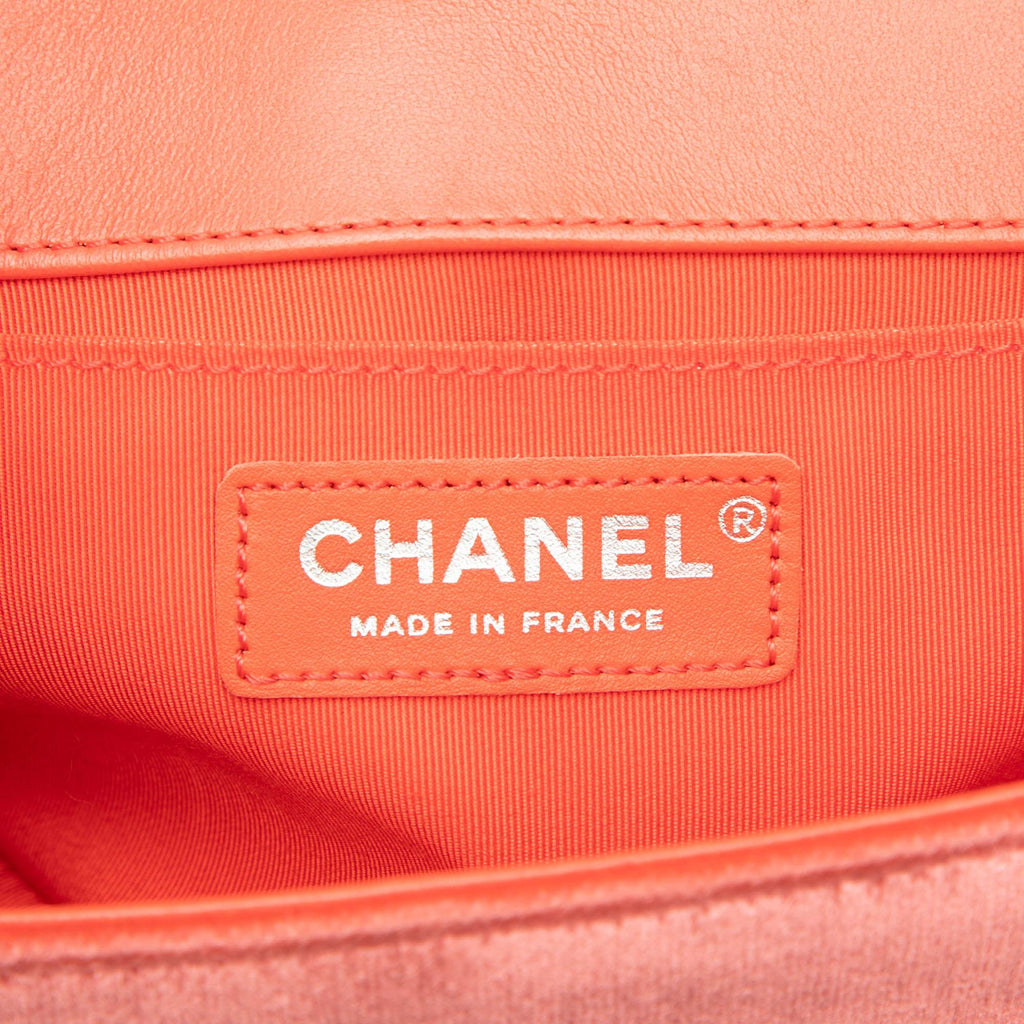 Chanel Old Medium Quilted Velvet Boy Flap