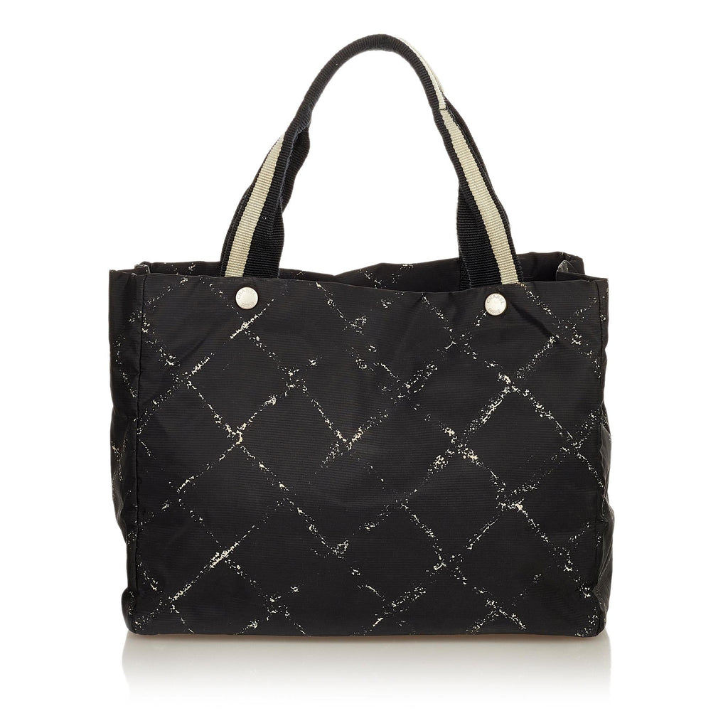 Chanel Old Travel Line Nylon Tote Bag (SHG-25579)