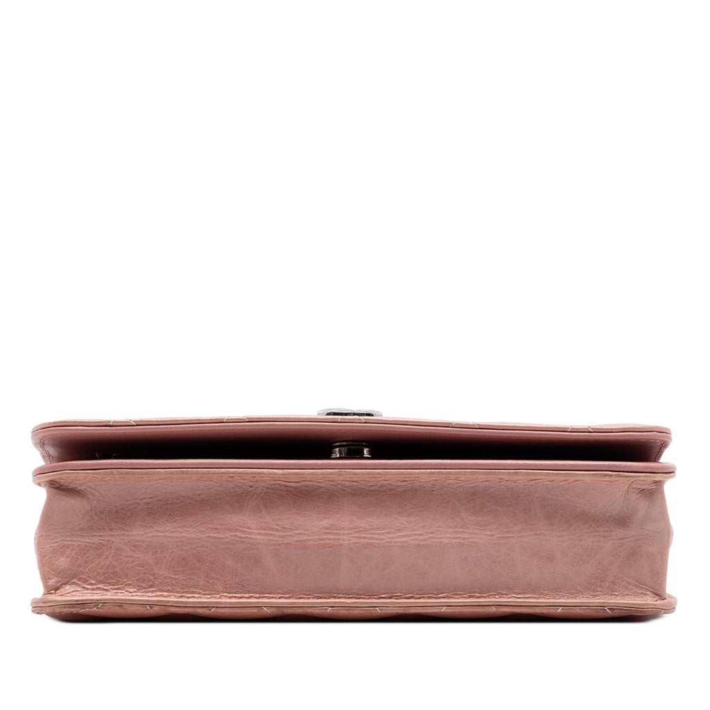 Chanel Ombre Patent and Aged Calfskin Crystal Wallet On Chain