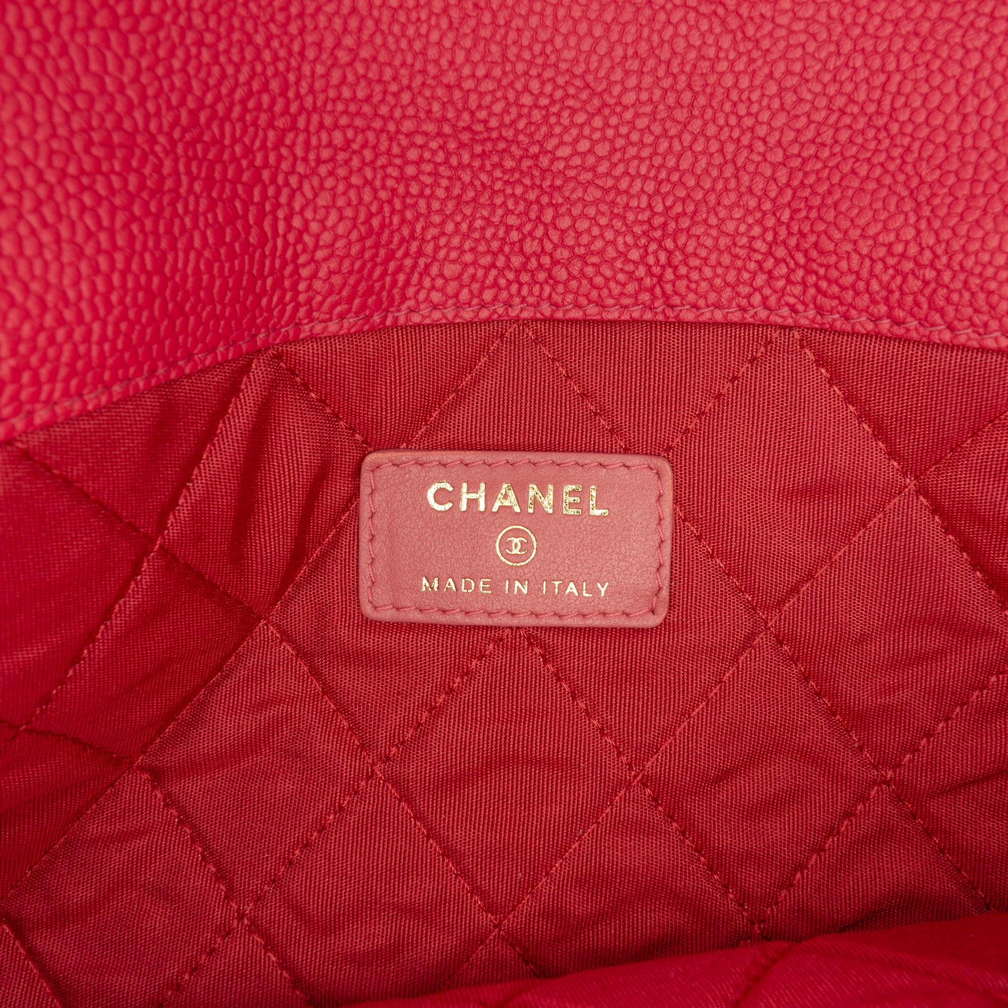 Chanel Paris Cuba Quilted Caviar Thread Around Envelope Clutch