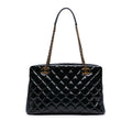 Chanel Paris Salzburg Patent and Goatskin CC Eyelet Tote