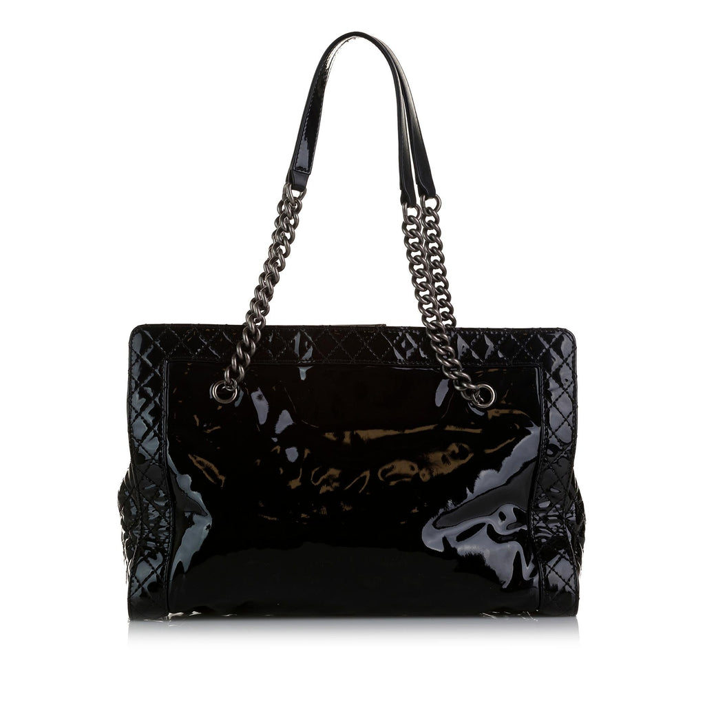Chanel Patent Boy Reverso Shopping Tote