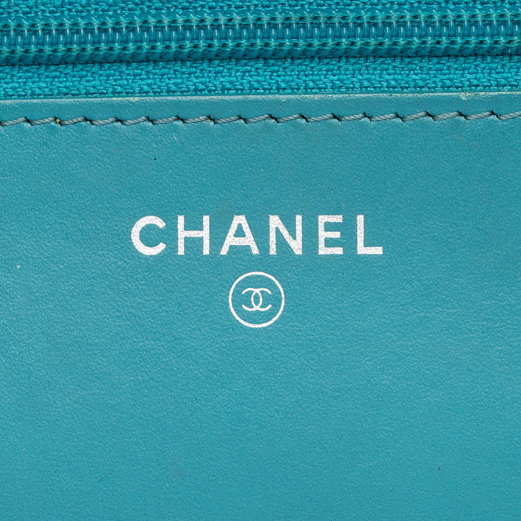 Chanel Patent Leather Boy Wallet on Chain