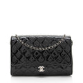 Chanel Patent Leather Classic Chain Flap Clutch