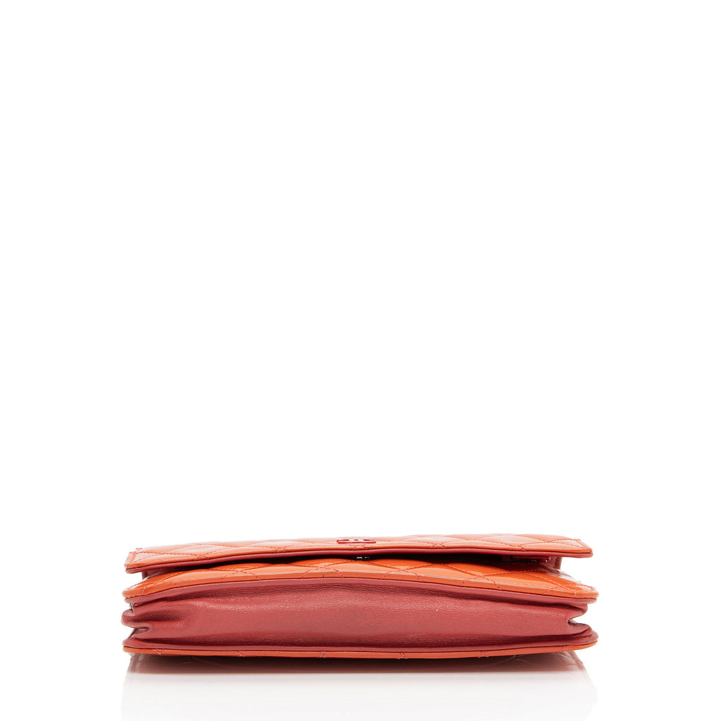 Chanel Patent Leather Classic Wallet on Chain (SHF-JIB4Sf)
