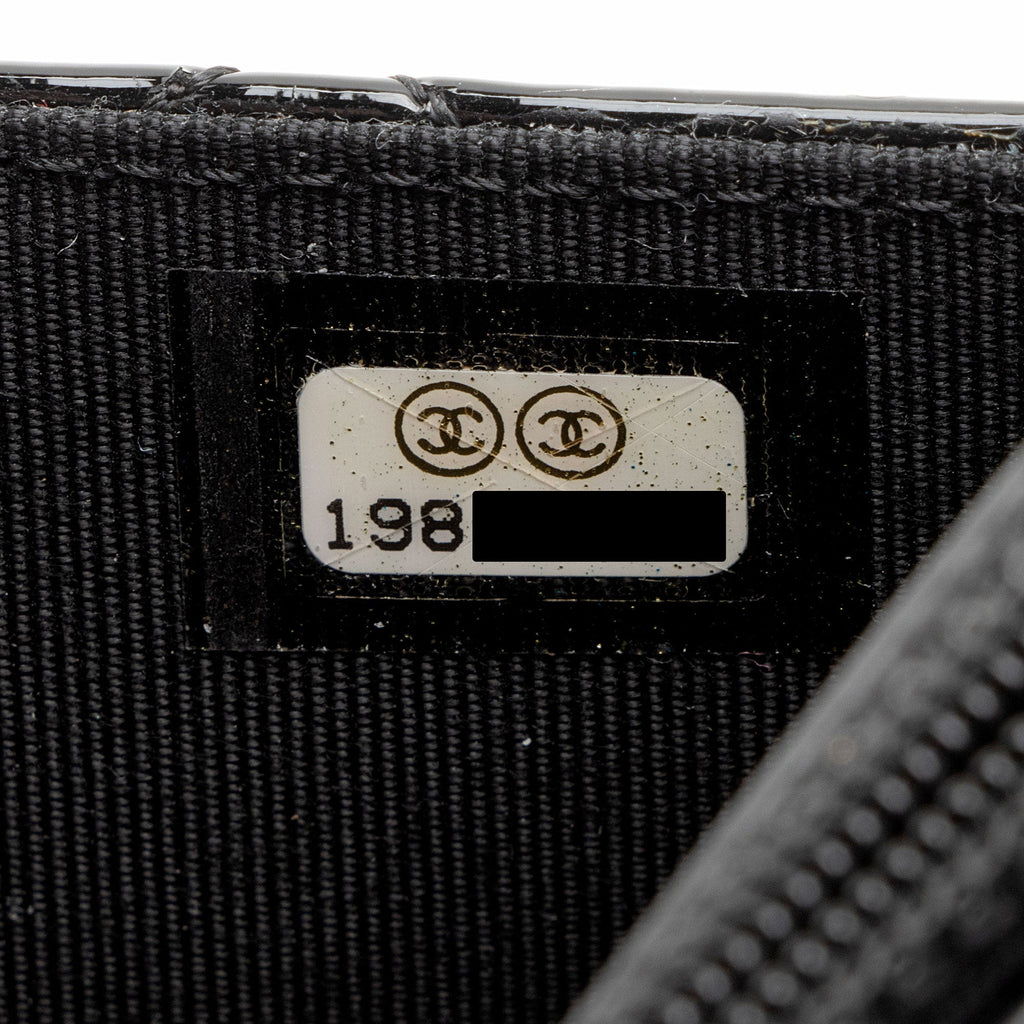 Chanel Patent Leather Classic Wallet on Chain (SHF-8fowjN)