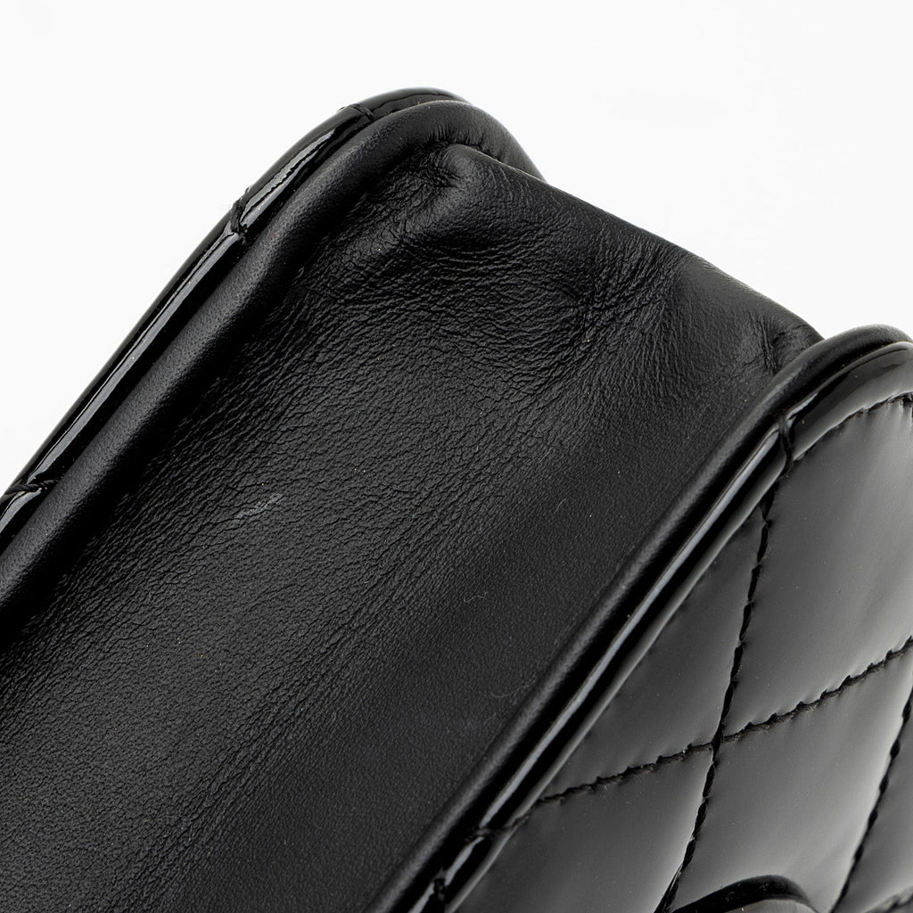 Chanel Patent Leather Classic Wallet on Chain (SHF-8fowjN)