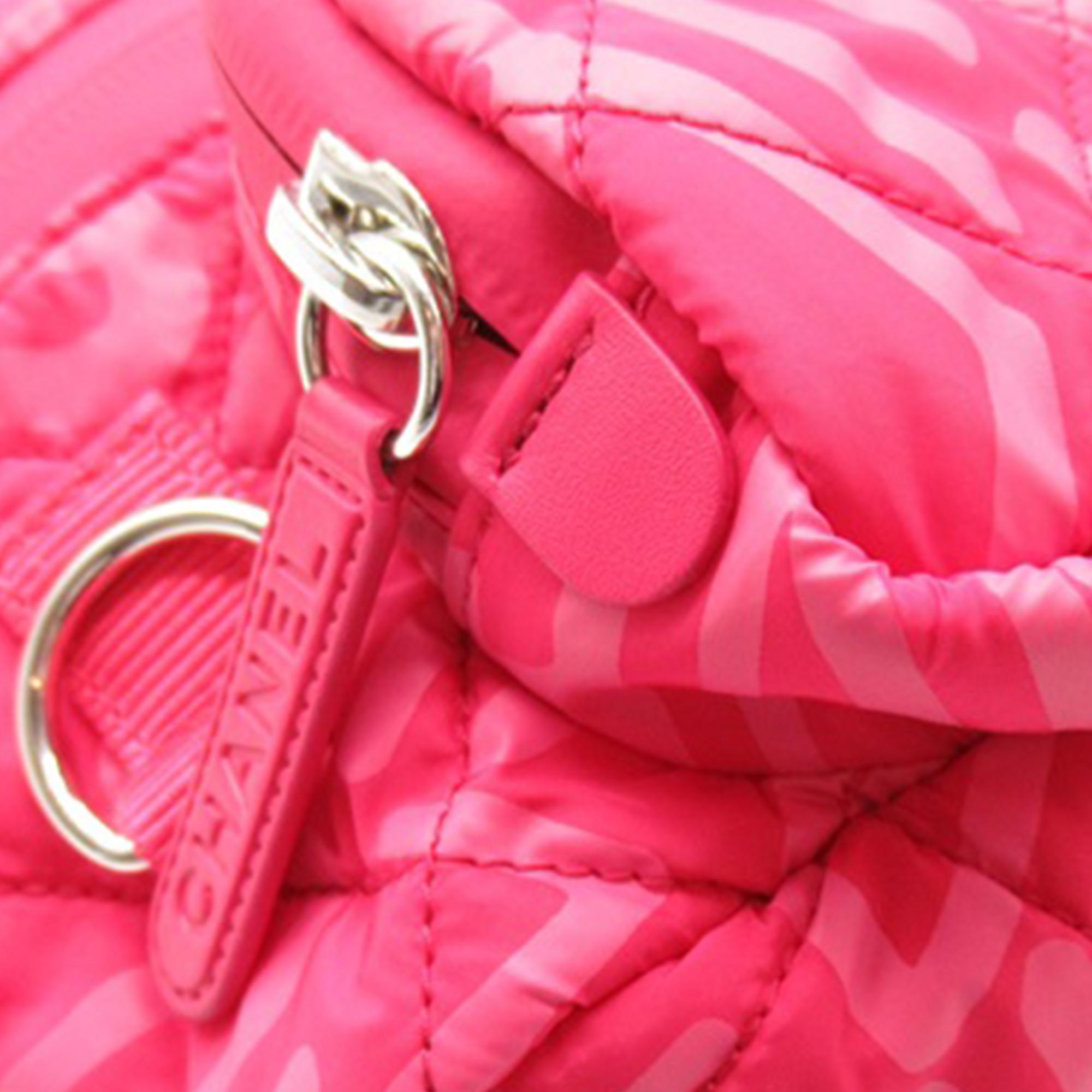 Chanel Printed Nylon Coco Neige Convertible Backpack (SHG-eS0Mxe)