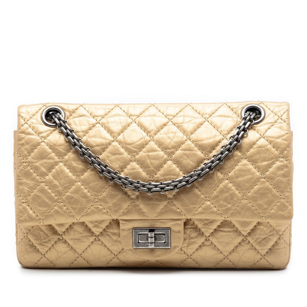 Chanel Quilted Aged Calfskin Reissue 2.55 Double Flap 225