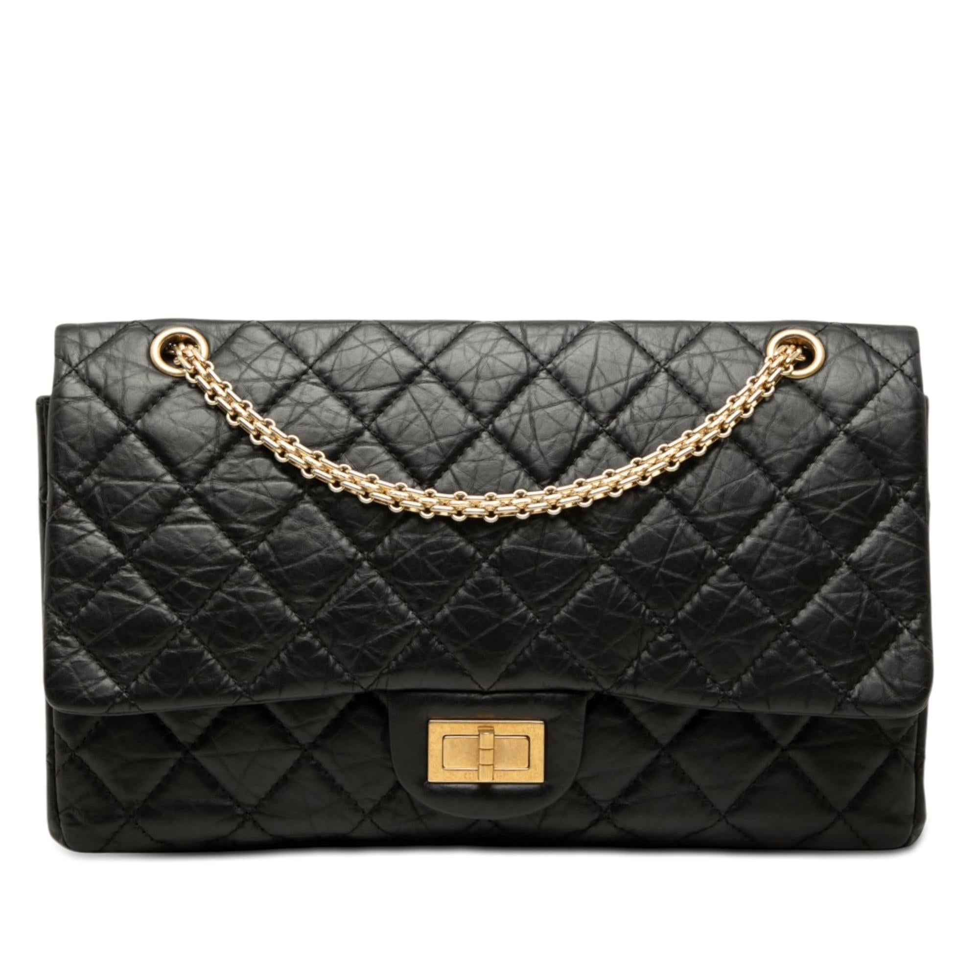 Chanel Quilted Aged Calfskin Reissue 2.55 Double Flap 227