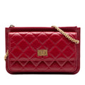 Chanel Quilted Aged Calfskin Reissue 2.55 Wallet on Chain