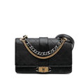 Chanel Quilted Calfskin Double Chain Top Handle Flap