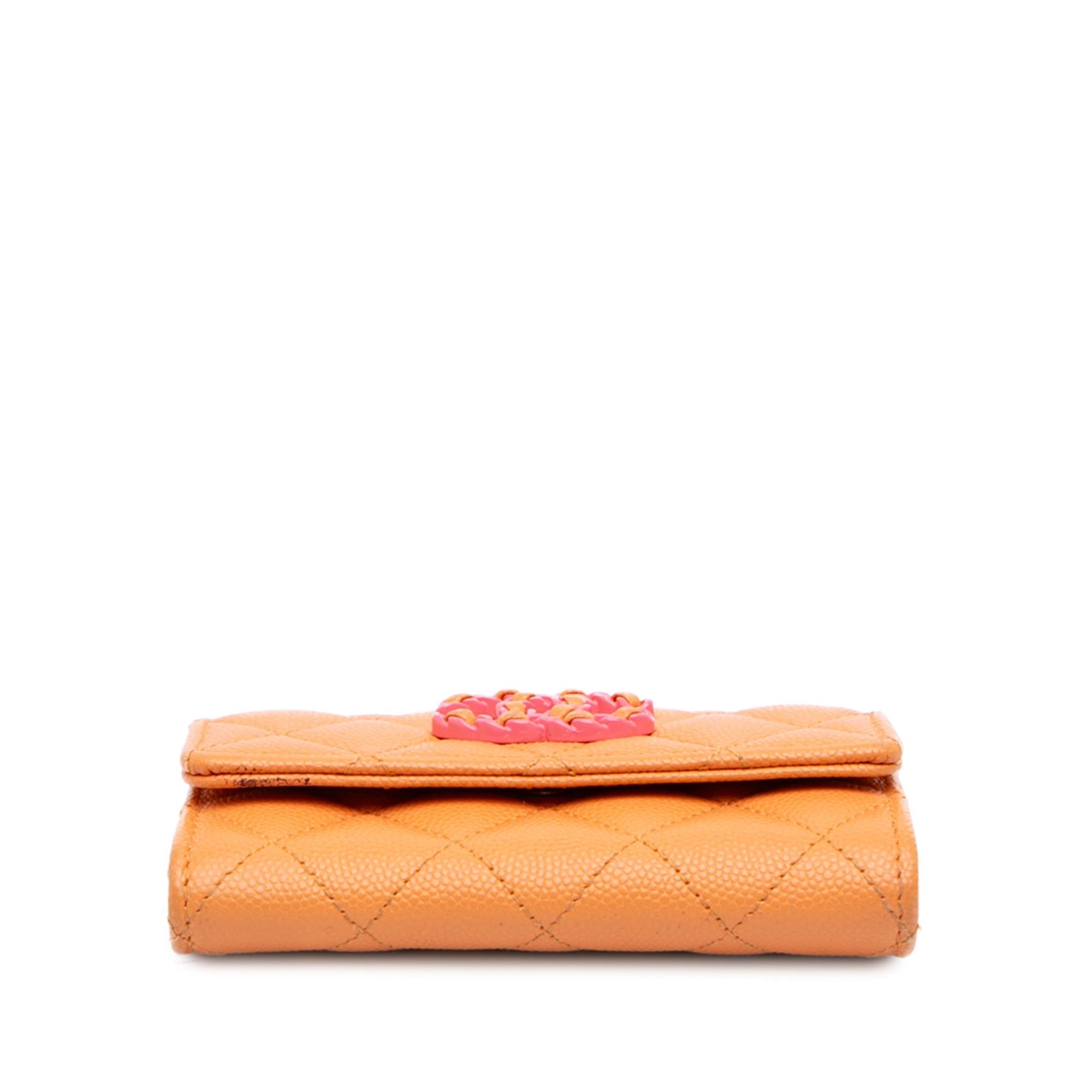 Chanel Quilted Caviar 19 Flap Card Holder
