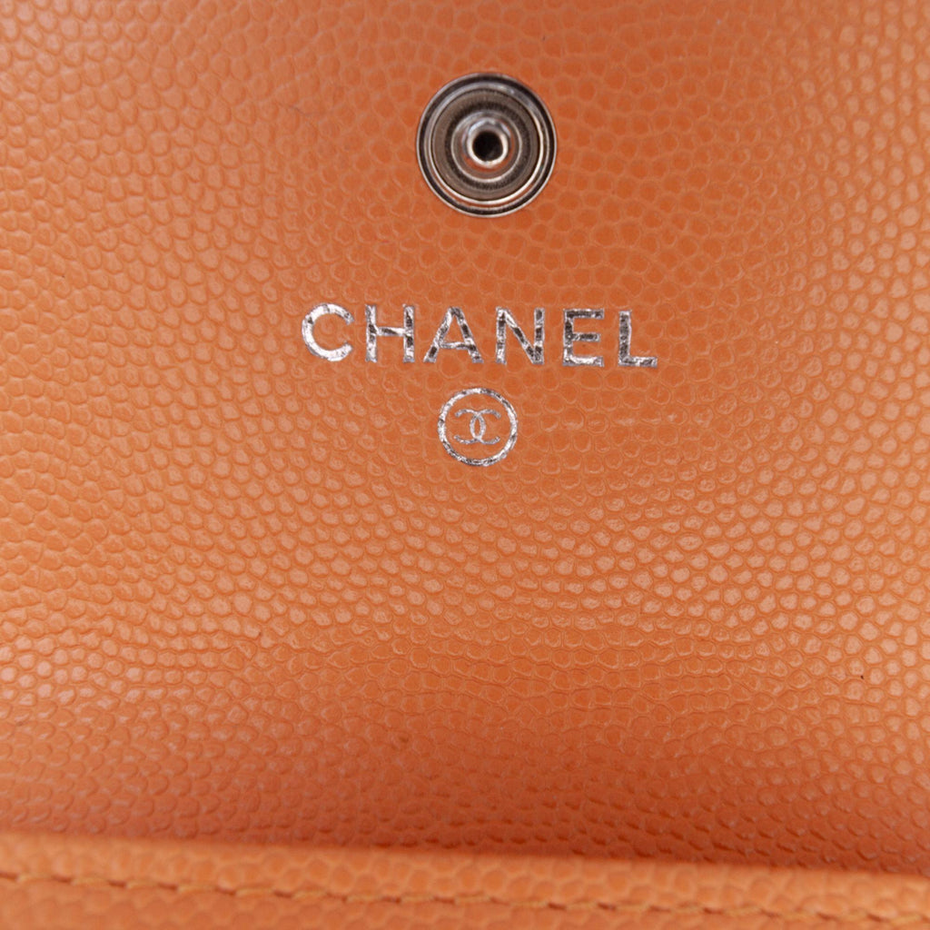 Chanel Quilted Caviar 19 Flap Card Holder