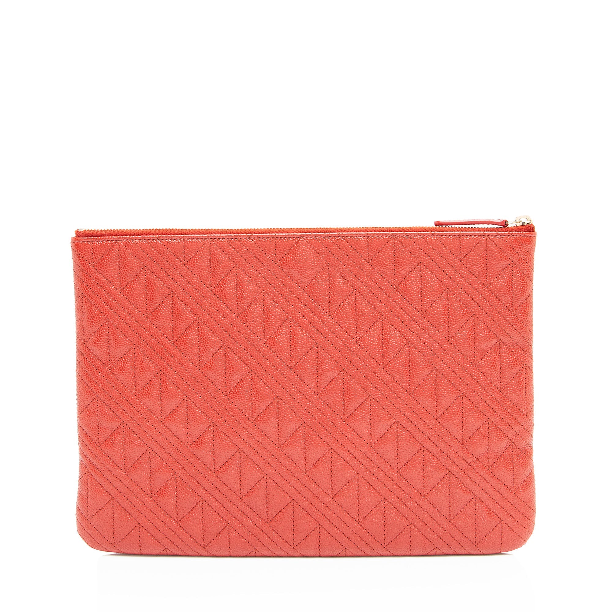 Chanel Quilted Caviar Leather Medium O-Case (SHF-AsHaeD)