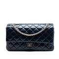 Chanel Quilted Crinkled Patent Reissue 2.55 Double Flap 226