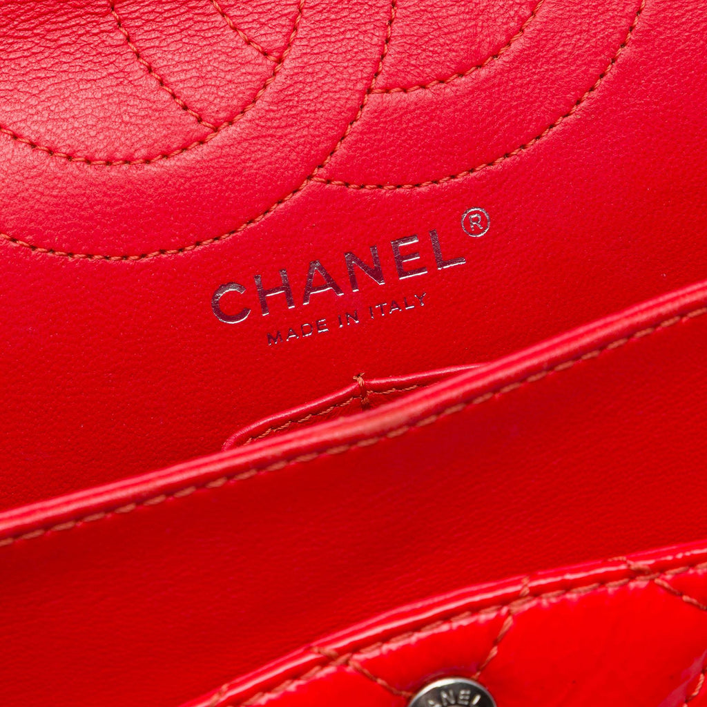Chanel Quilted Crinkled Patent Reissue 2.55 Double Flap 226