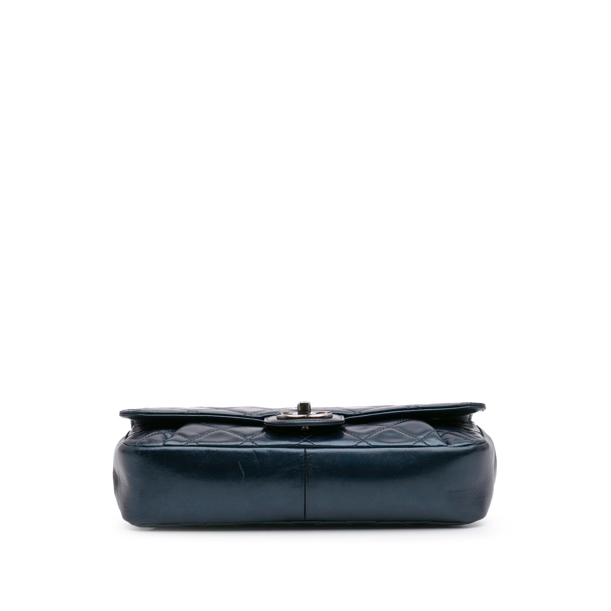 Chanel Quilted Glazed Calfskin Coco Pleats Flap
