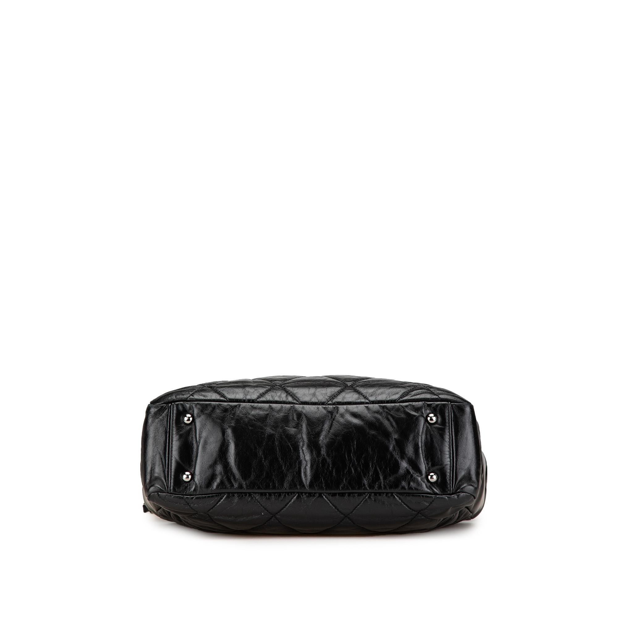 Chanel Quilted Glazed Calfskin and Tweed Portobello Frame Satchel