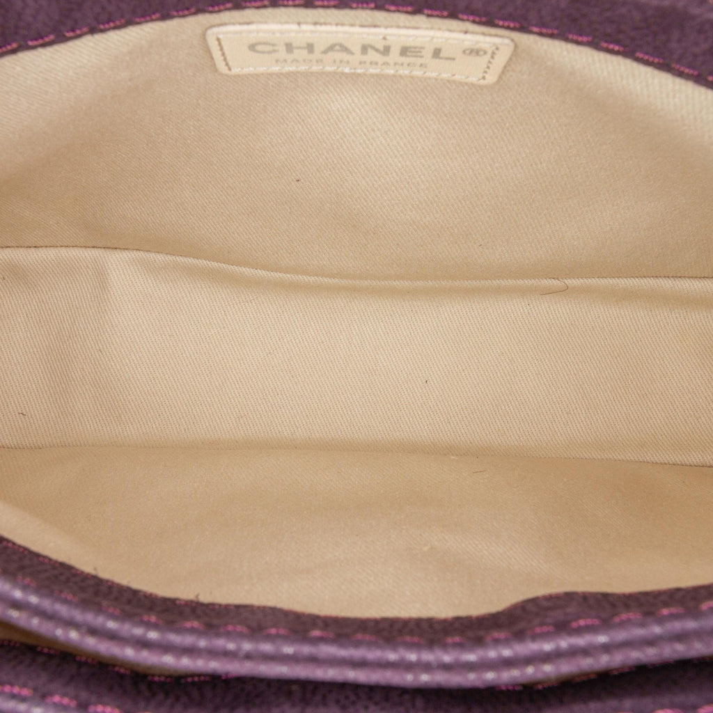 Chanel Quilted Iridescent Caviar Lady Pearly Flap