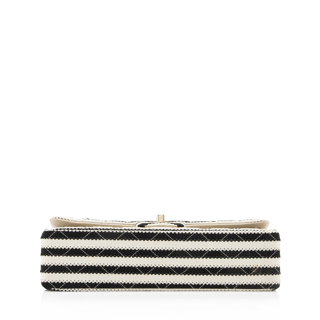 Chanel Quilted Jersey Pearl Coco Sailor Medium Flap Bag (SHF-23372)