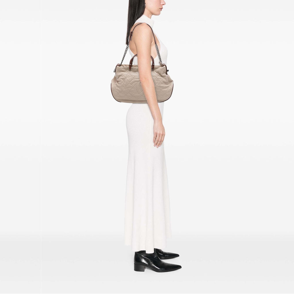Chanel Quilted Lambskin Country Chic Satchel