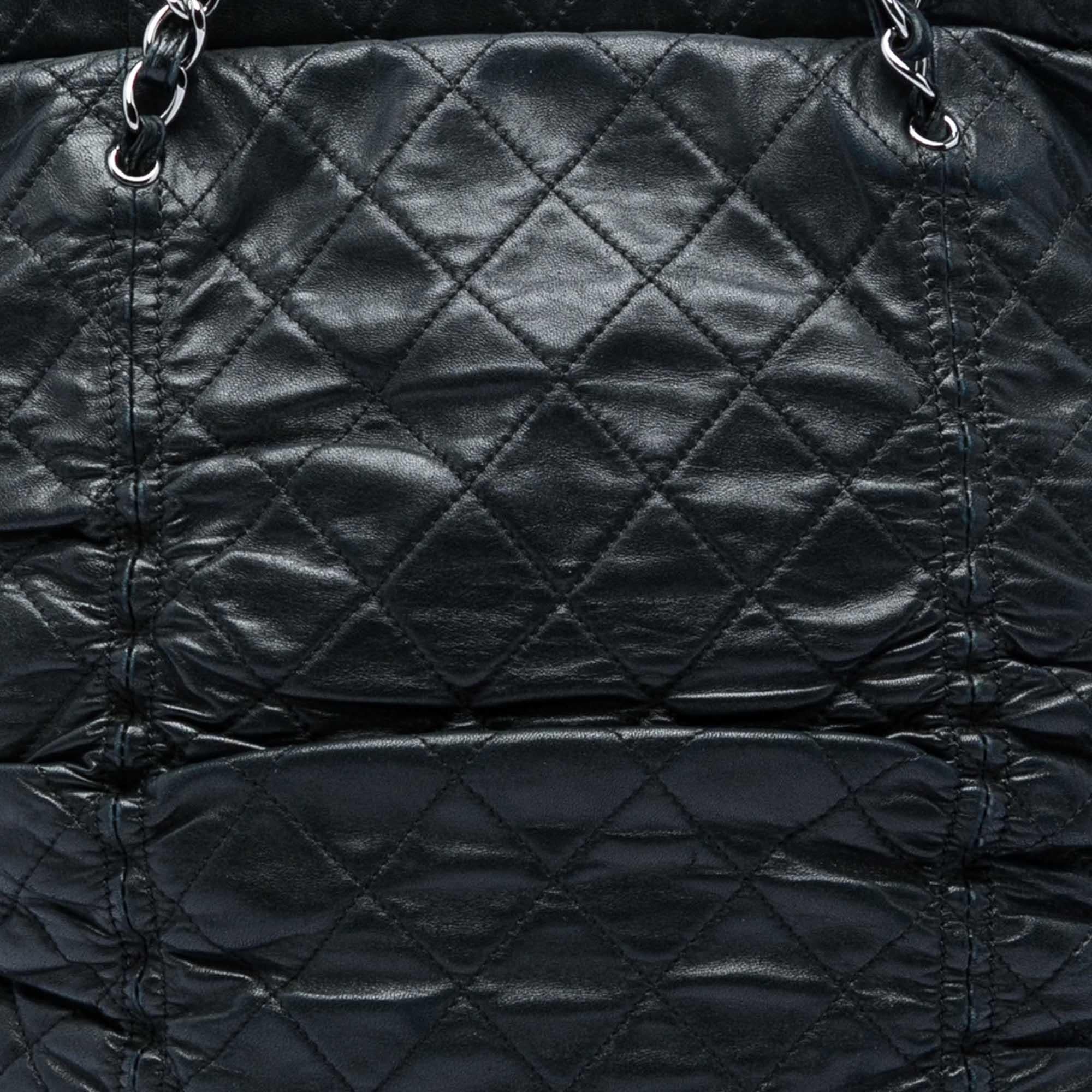 Chanel Quilted Lambskin North South Sharpei Shopping Tote