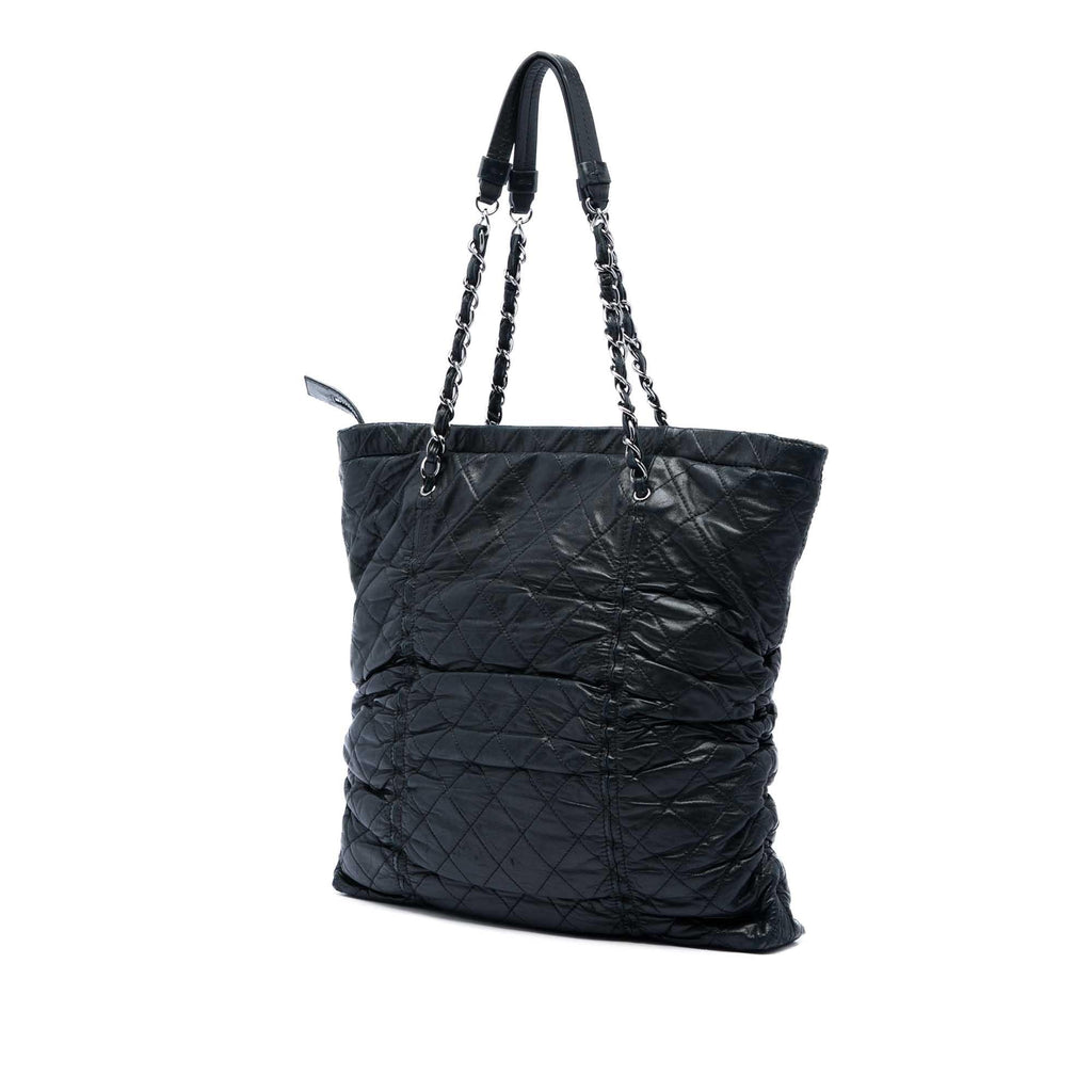 Chanel Quilted Lambskin North South Sharpei Shopping Tote