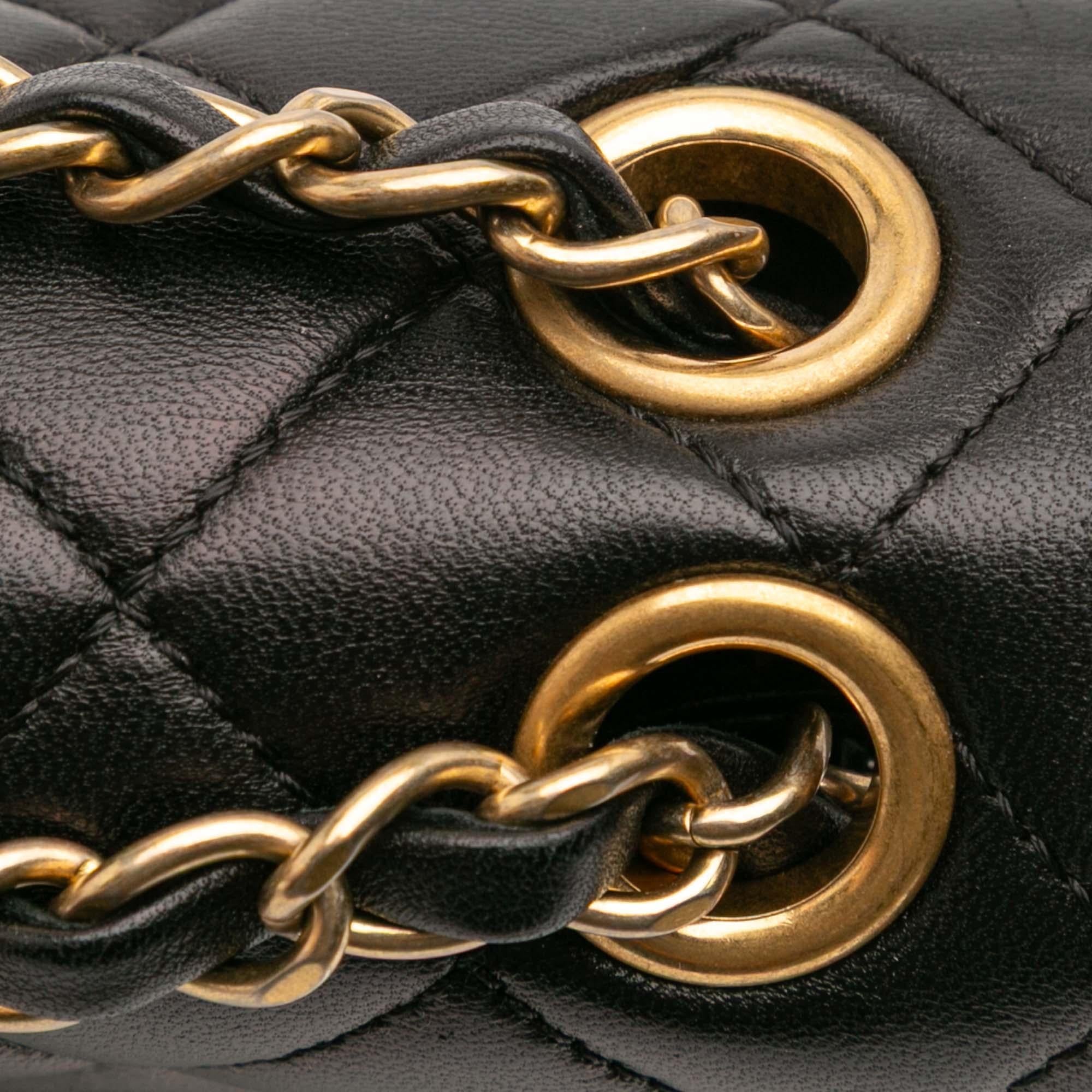 Chanel Quilted Lambskin Pagoda Accordion Flap