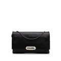 Chanel Quilted Lambskin Retro Label Shoulder Bag