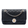 Chanel Quilted Lambskin Turn and Lock Flap