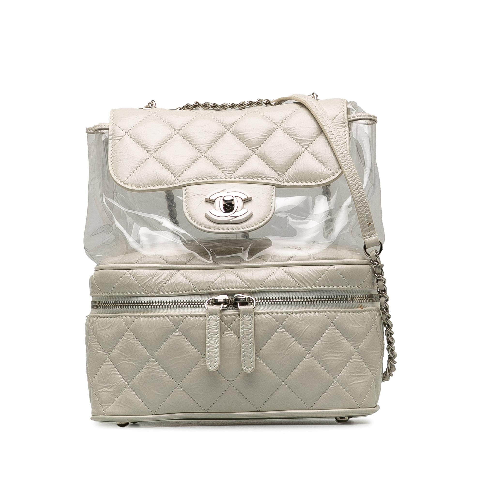 Chanel Quilted Lambskin and PVC Aquarium Backpack
