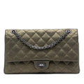 Chanel Quilted Metallic Aged Calfskin Reissue 2.55 Double Flap 226