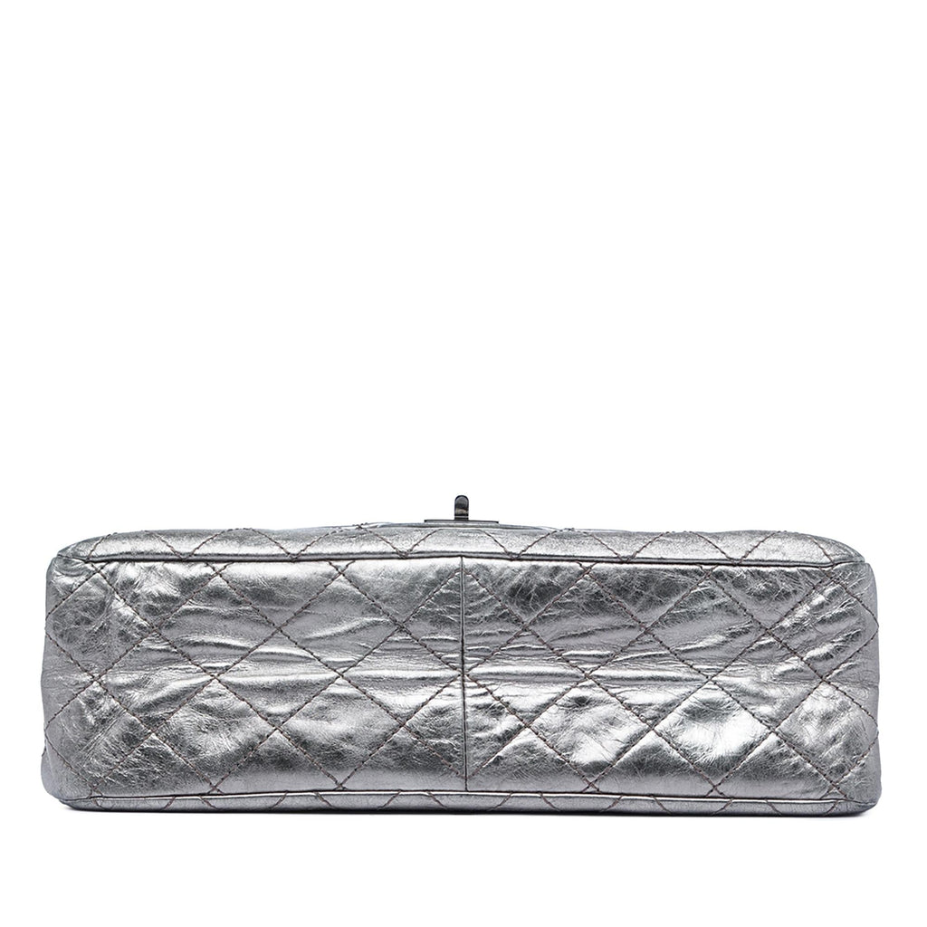 Chanel Quilted Metallic Aged Calfskin Reissue 2.55 Double Flap 227