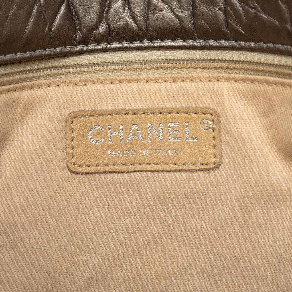 Chanel Quilted Metallic Aged Calfskin Reissue 2.55 Tote